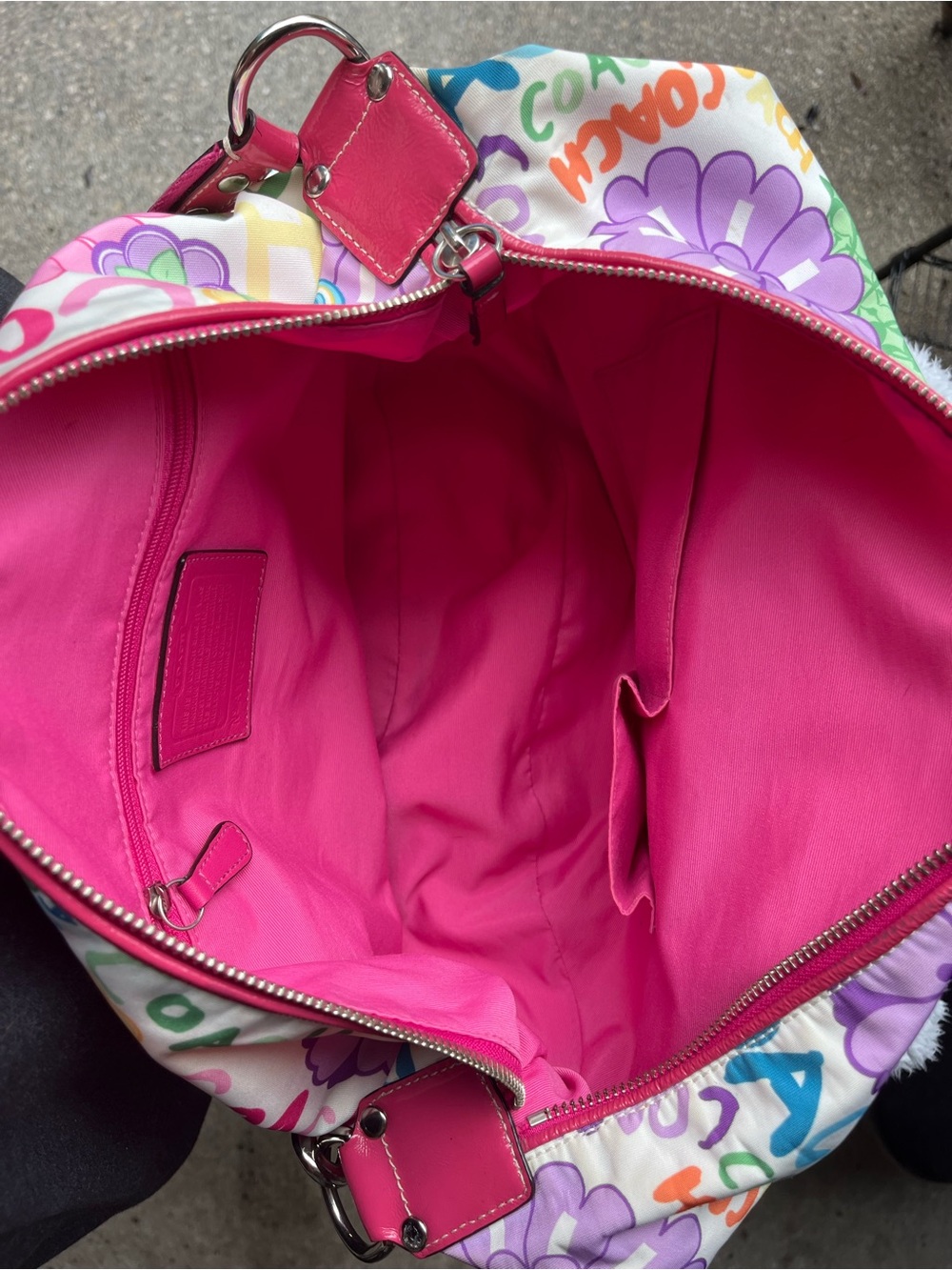 VINTAGE Coach Poppy Daisy Floral Graffiti Hobo bag - Picture 5 of 8